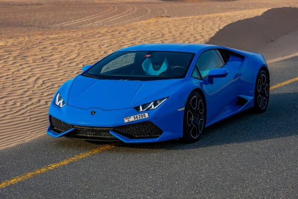  Blau Lamborghini Huracan Photo 2