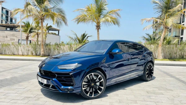  Blue Lamborghini Urus Photo 2