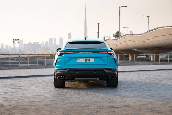  Blue Lamborghini Urus Photo 3