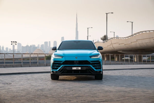  Blue Lamborghini Urus Photo 5