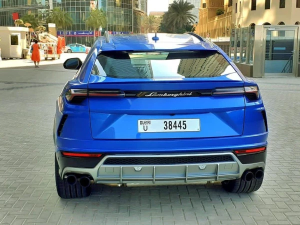  Blue Lamborghini Urus Photo 3
