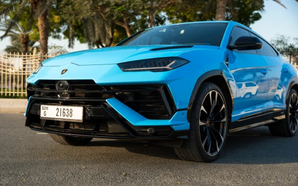  Blu Lamborghini Urus Photo 2