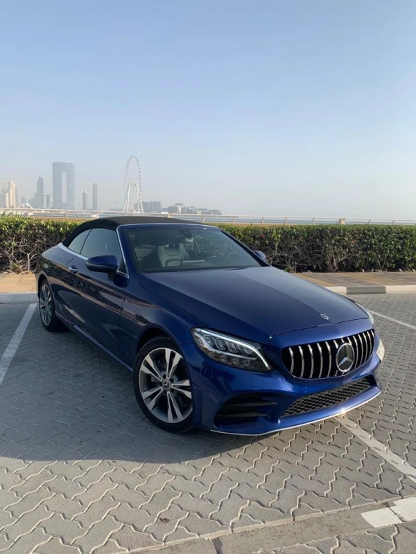  Azul Mercedes C300 cabrio Photo 3