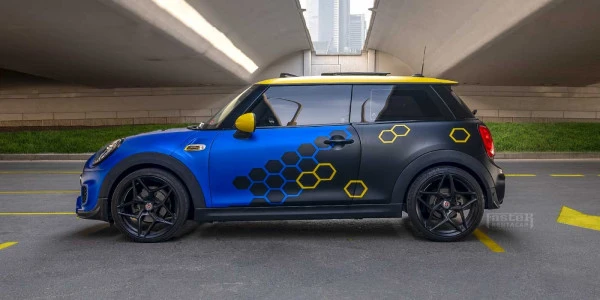  Bleue Mini Cooper Photo 2