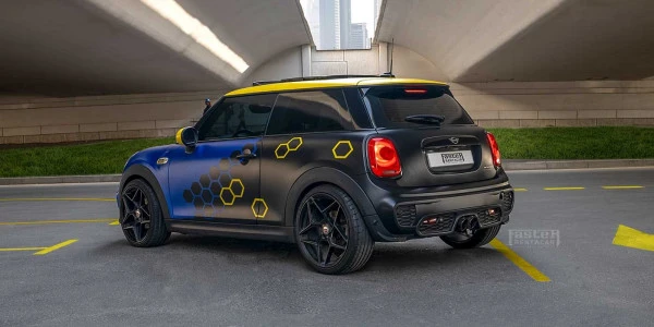  Bleue Mini Cooper Photo 3