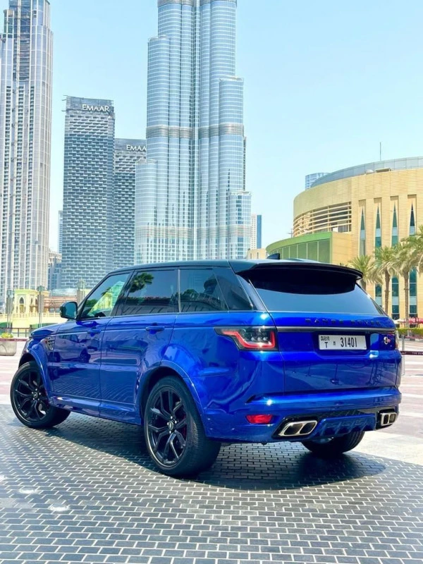  Blu Range Rover Sport SVR Photo 3
