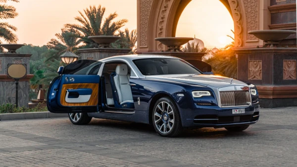  Azul Rolls Royce Wraith Photo 2