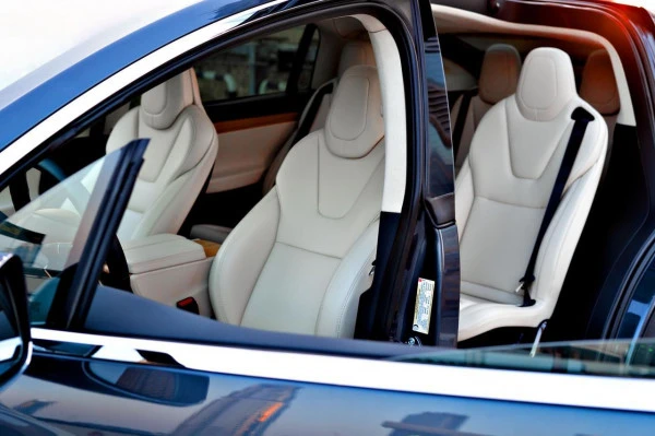  Blue Tesla Model X Photo 2