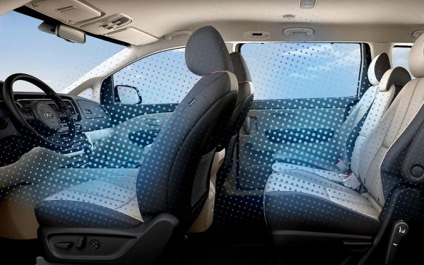  Ярко-белый KIA Carnival Photo 6