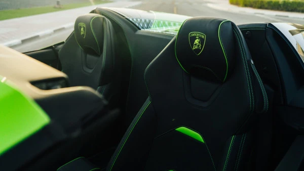  Green Lamborghini Evo Spyder Photo 4