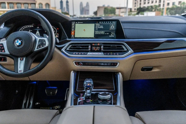  Grey 2021 BMW X6 50i V8 BiTurbo engine with X6M bodykit Photo 3