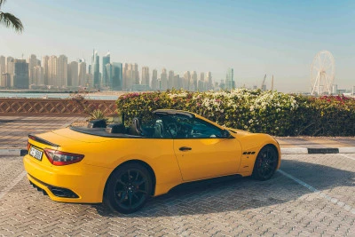  Yellow Maserati GranCabrio Photo 4