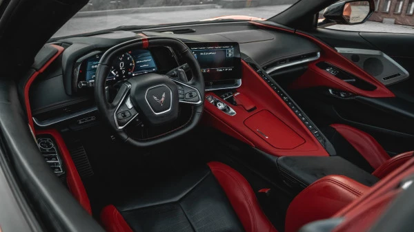  Orange Chevrolet Corvette C8 Spyder Photo 4