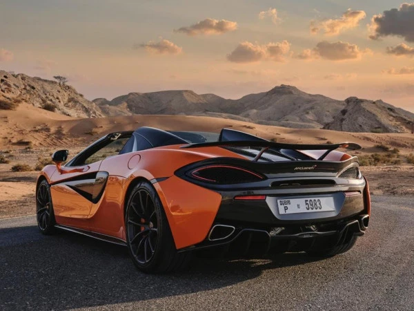  Orange McLaren 570S Spyder Photo 2