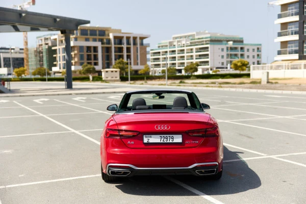  Red Audi A5 Cabrio Photo 6