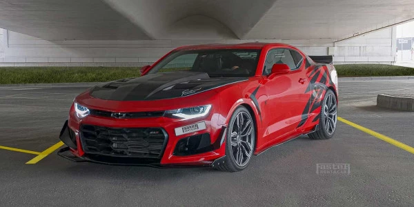  Rosso Chevrolet Camaro Photo 4