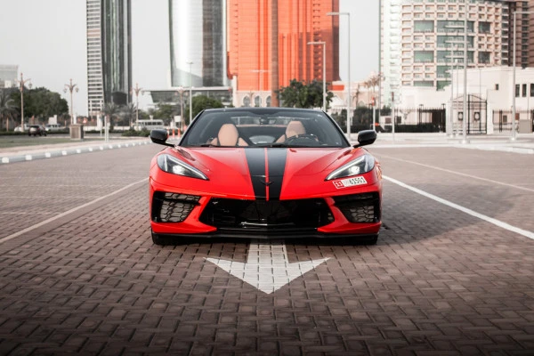  أحمر شيفروليه كورفيت C8 سبايدر Photo 2