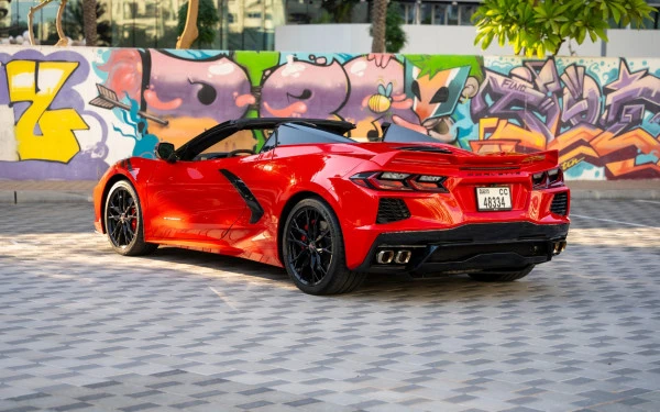  Red Chevrolet Corvette With Automatically Retractable Roof Photo 4