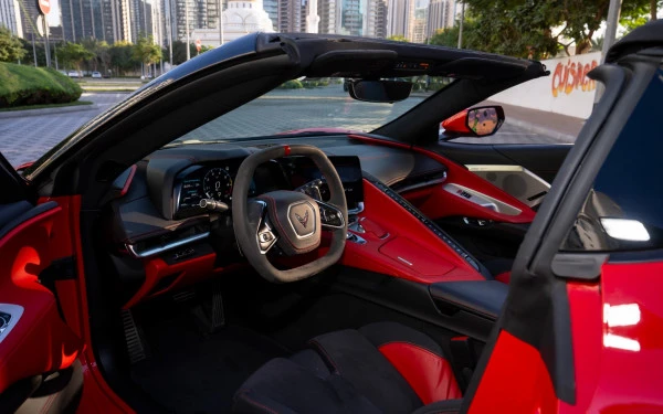  Red Chevrolet Corvette With Automatically Retractable Roof Photo 8