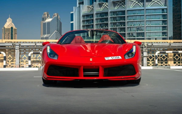  Red Ferrari 488 Spyder Photo 2