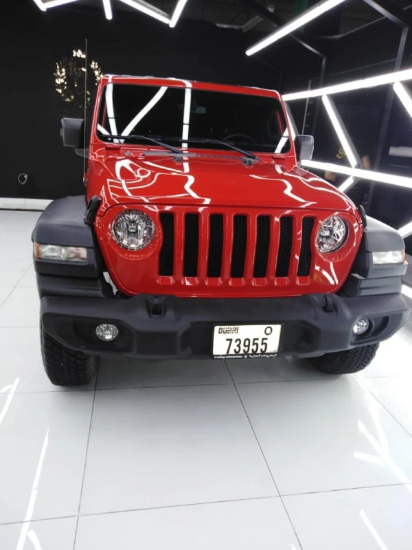  Red Jeep Wrangler Photo 2