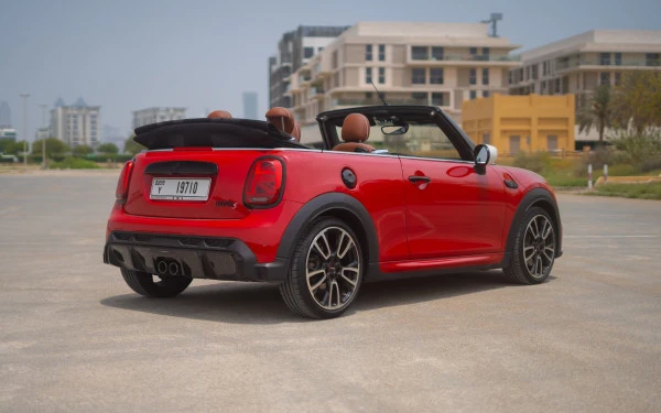 Red Mini Cooper S 2 doors cabrio Photo 3
