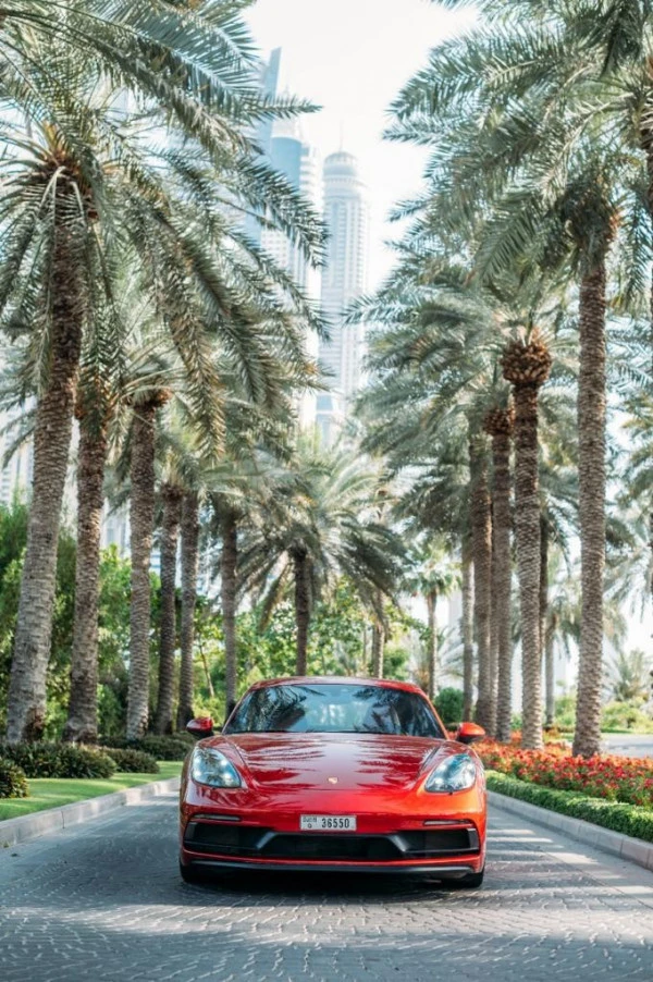  Red Porsche Cayman GTS Photo 2