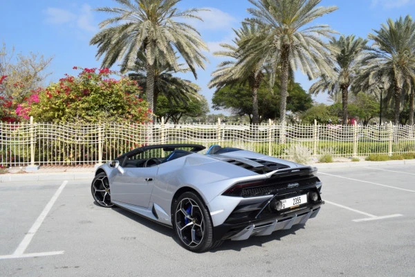  Argent Lamborghini Evo Spyder Photo 3