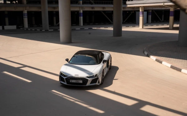  Blanc Audi R8 Spyder Photo 3