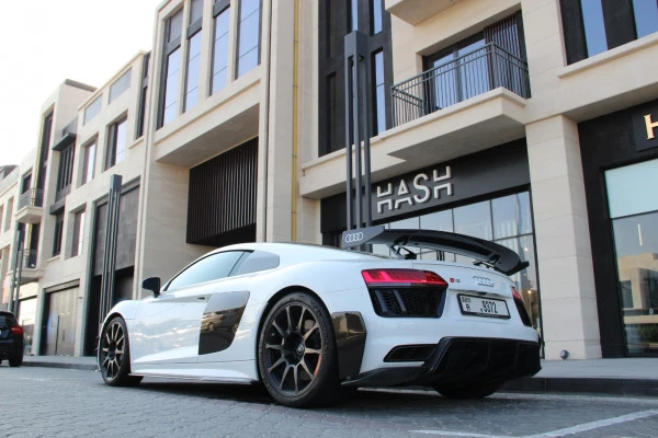  Blanc Audi R8 V10 Plus Limited Photo 3