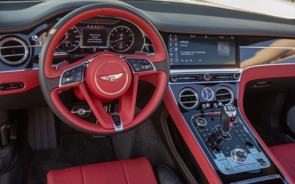  White Bentley Continental GTC V12 Photo 4