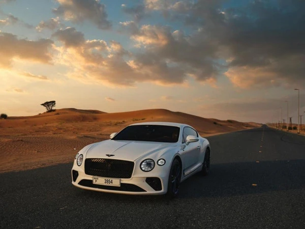  White Bentley Continental GT Photo 3