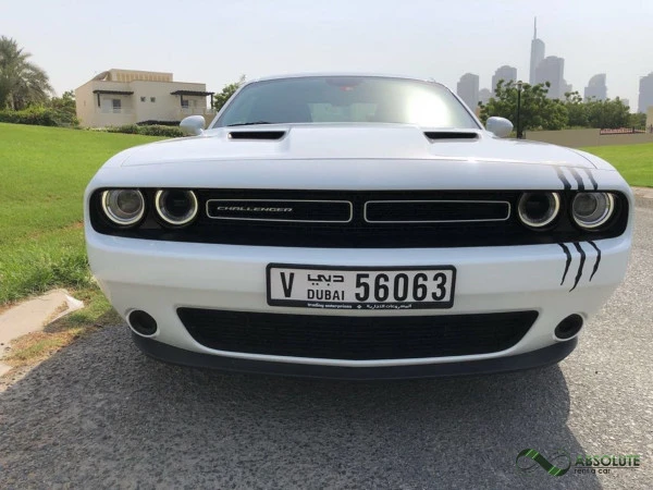  White Dodge Challenger Photo 3