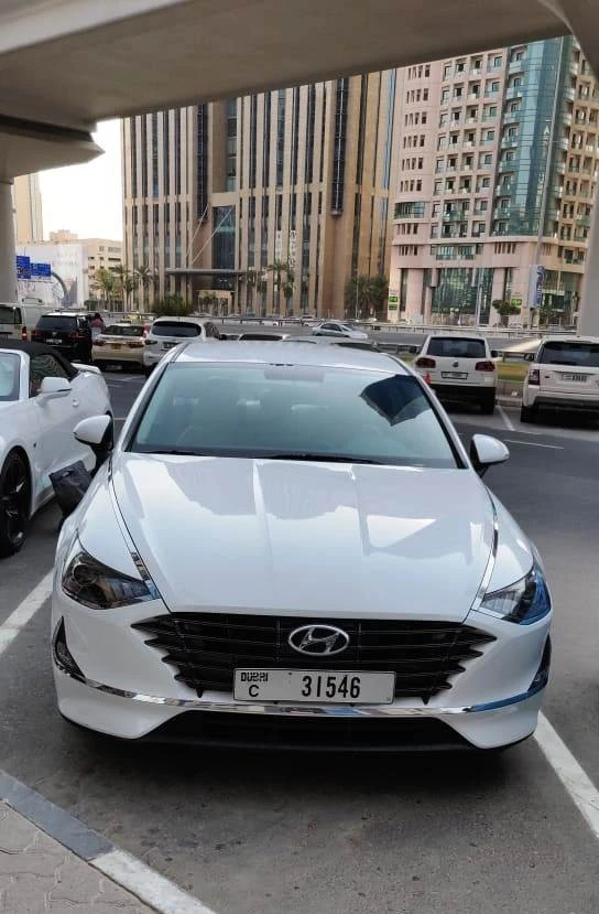  Blanc Hyundai Sonata Photo 5