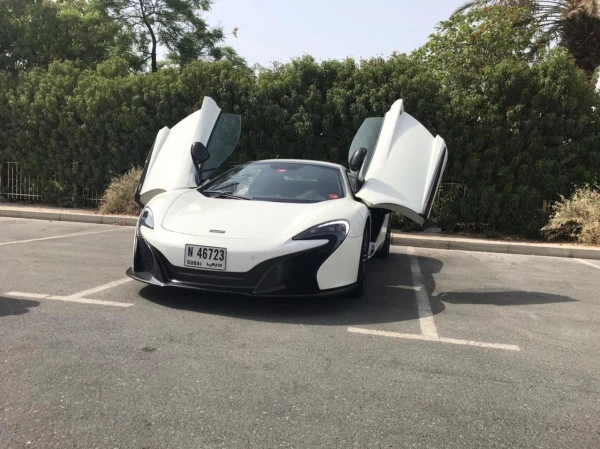  White McLaren 650S Spider Photo 8