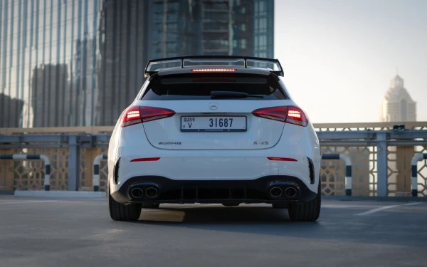  White Mercedes A45 AMG Photo 3