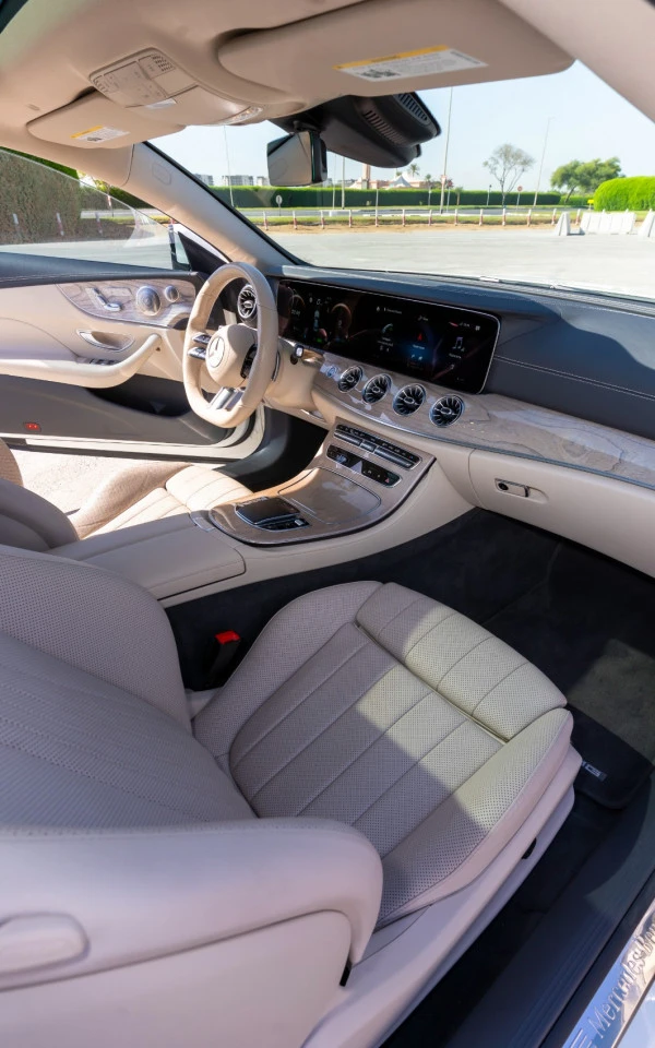  White Mercedes E450 AMG Photo 9