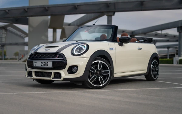  Blanc Mini Cooper S cabrio Photo 2