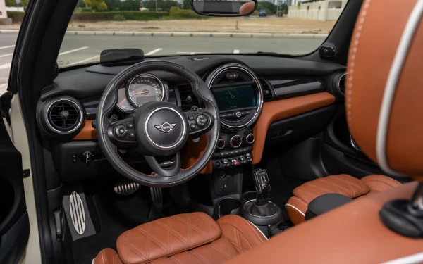  Blanc Mini Cooper S cabrio Photo 7