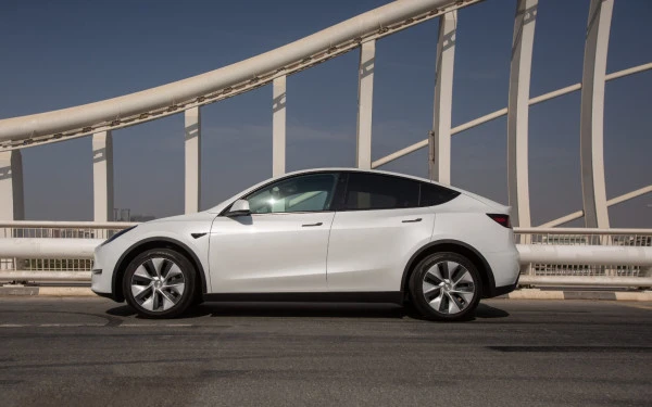  White Tesla Model Y Long Range Photo 2