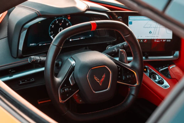  Amarillo Chevrolet Corvette C8 Spyder Photo 3