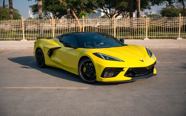  Jaune Chevrolet Corvette C8 Photo 6