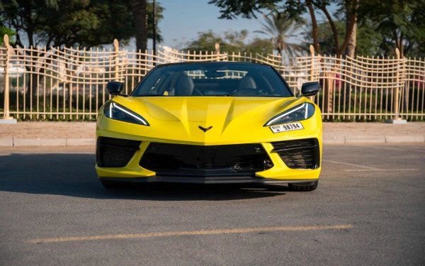  Jaune Chevrolet Corvette C8 Photo 7