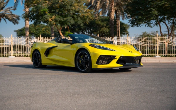  Jaune Chevrolet Corvette C8 Photo 9