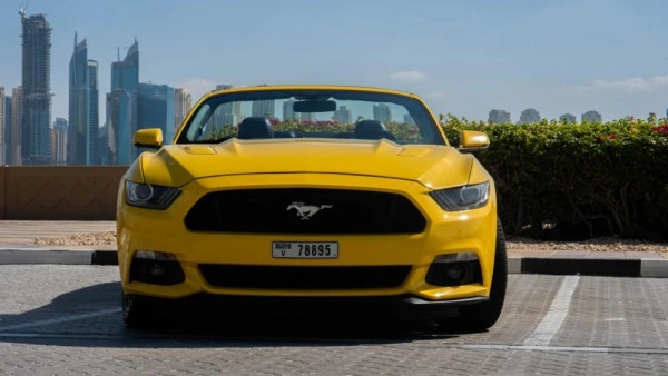  Yellow Ford Mustang GT convert. Photo 7