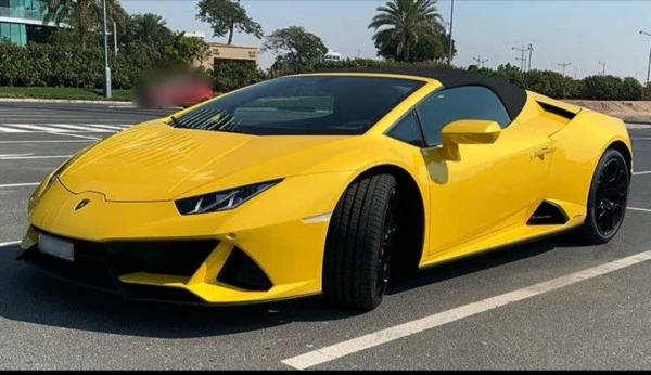  Jaune Lamborghini Evo Spyder Photo 3