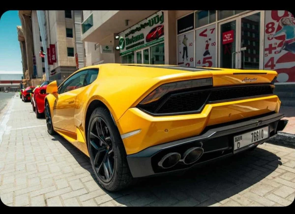  Gelb Lamborghini Huracan Photo 3