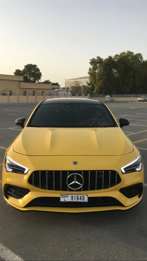  Yellow Mercedes CLA 35AMG Photo 6