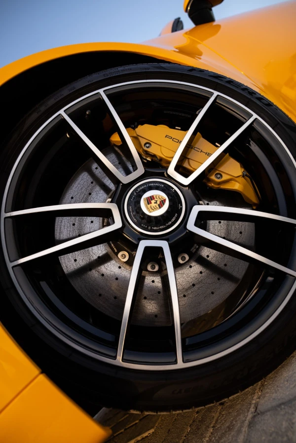  Yellow Porsche 911 Turbo S Photo 23